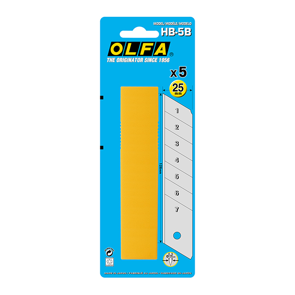 OLFA® Klingen HB-5B (25 mm) Olfa Farben-Frikell WTB