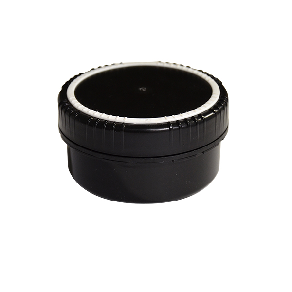 Kunststoffrunddose schwarz UV mit Deckel Farben-Frikell WTB