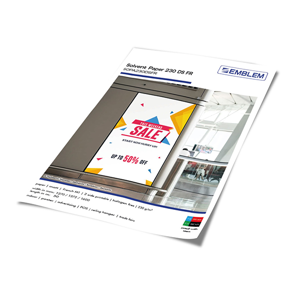 EMBLEM Solvent Paper 230 DS FR SOPA230DSFR Farben-Frikell WTB EMBLEM Solvent Paper 230 DS FR SOPA230DSFR Farben-Frikell WTB
