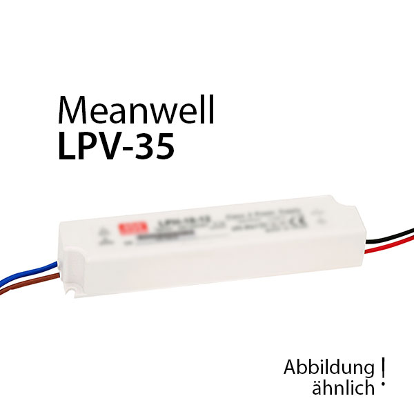 Meanwell LPV-35-24 Netzteil 36W 24V 1,5A / IP67 Meanwell Farben-Frikell WTB Meanwell LPV-35-24 Netzteil 36W 24V 1,5A / IP67 Meanwell Farben-Frikell WTB