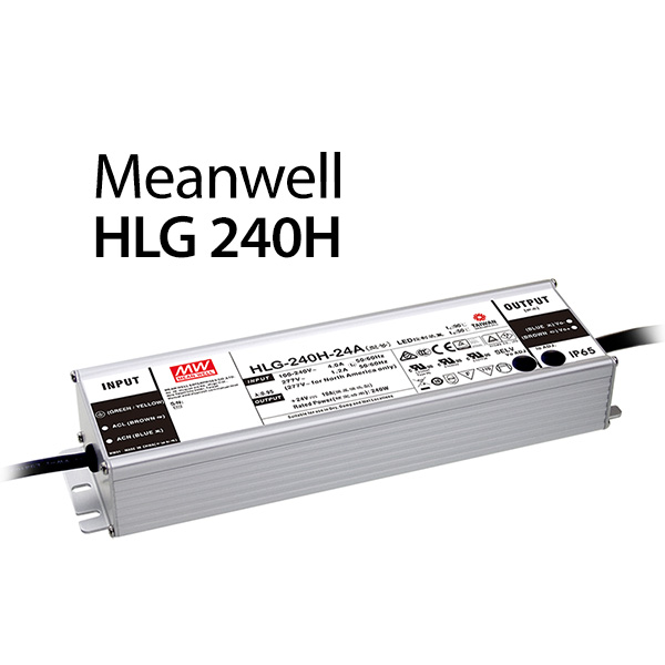 Meanwell HLG-240H-24B Netzteil 240W / 24V / 10A dimmbar Meanwell Farben-Frikell WTB