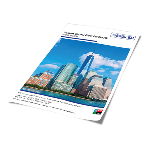 EMBLEM Solvent Banner Block Out 610 FR SOBBO610F Farben-Frikell WTB