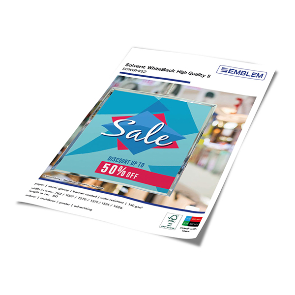 EMBLEM Solvent WhiteBack High Quality SOWBHQ2 Farben-Frikell WTB