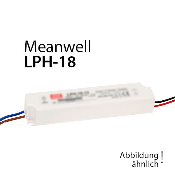 Meanwell LPH-18 Netzteil 18W 24V 0,75A / IP67 Meanwell Farben-Frikell WTB