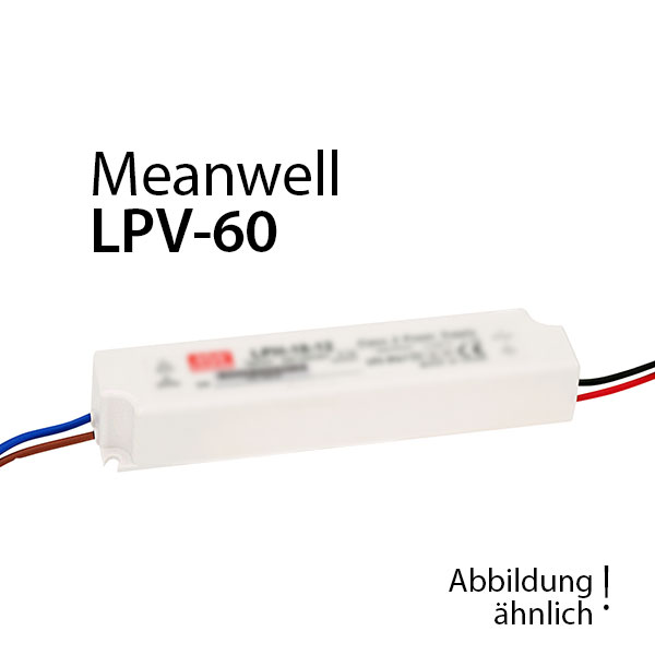 Meanwell LPV-60-12 Netzteil 60W 12V 5A / IP67 Meanwell Farben-Frikell WTB